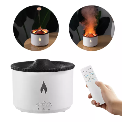 New Designed Volcanic Aroma Diffuser with 2 LED Lights and Remote Control Unique Volcano and Iceberg Design Smart Appliances