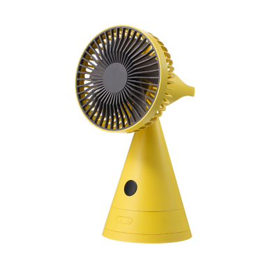 F821 New Unique Design Fan Cone Base with Automatic Swing Function Detachable Front Net Easy to Clean Portable Mini Fan